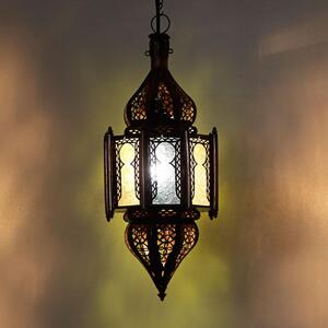 Orientálna závesná lampa Haniya malá - biela