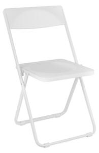 Skladacia stolička Smily - biela
