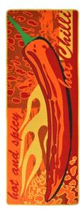 Červený kuchynský behúň Hanse Home Hot Chilli, 67 × 180 cm