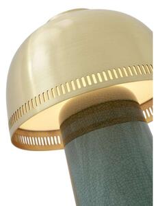 &Tradition - Raku SH8 Portable Stolová Lampa Blue Green/Brass - Lampemesteren