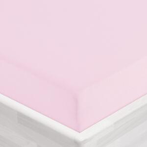 Jersey napínacie prestieradlo JR-032 Púdrovo ružová 90 x 200 - výška 20 cm