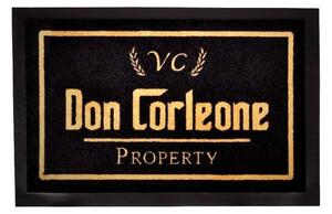 Čierna rohožka Hanse Home Don Corleone, 40 × 60 cm