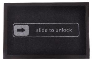 Čierna rohožka Hanse Home Slide to Unlock, 40 × 60 cm