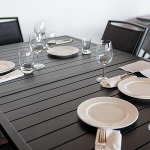 Rozkladací záhradný stôl Vita - čierna