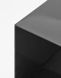MUZZA Odkladací stolík rafi 40 x 32 cm čierny