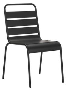 MUZZA Záhradná stolička hallo čierna