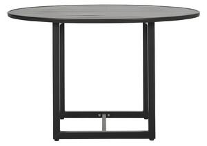 MUZZA Záhradný okrúhly stôl hallo Ø 120 cm čierny