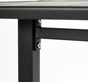 MUZZA Záhradný stôl hallo 200 x 90 cm čierny