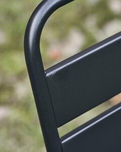 MUZZA Záhradná stolička hallo čierna