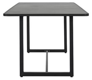 MUZZA Záhradný stôl hallo 200 x 90 cm čierny