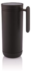 Čierny cestovný termohrnček s uchom XD Design Clik, 225 ml