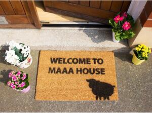 Rohožka z prírodného kokosového vlákna Artsy Doormats Welcome to Maaa House, 40 x 60 cm