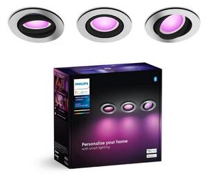 Philips - SADA 3xLED RGBW Stmievateľné podhľadové Hue CENTURA 1xGU10/4,2W/230V