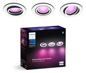 Philips - SADA 3xLED RGBW Stmievateľné podhľadové Hue CENTURA 1xGU10/4,2W/230V