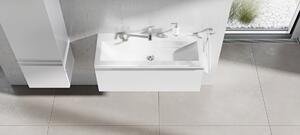 Ravak - Kúpeľňová vysoká skrinka SB 400 ľavá Clear - biela