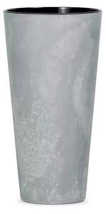 NABBI DTUS400E vysoký plastový kvetináč 40 cm sivý betón