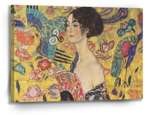 Sablio Obraz Dáma s vejárom - Gustav Klimt - 90x60 cm