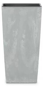 NABBI DURS400E vysoký plastový kvetináč 40 cm sivý betón