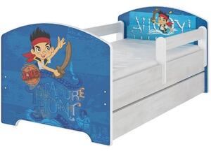 Detská posteľ bez šuplíku Disney - JAKE A PIRÁTI 160x80 cm