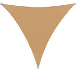 Tieniaca plachta celta trojuholník 5x5x5m 220g/m piesková