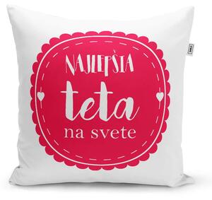 Sablio Vankúš Najlepšia teta na svete: 40x40 cm