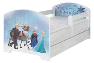 Detská posteľ bez šuplíku Disney - ĽADOVEJ KRÁĽOVSTVO 140x70 cm