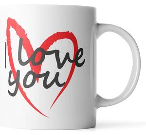 Sablio Hrnček I Love you srdce - 330 ml - standard