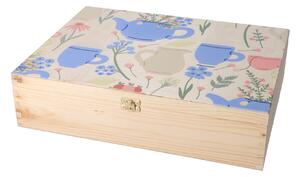 ČistéDřevo Darčeková drevená krabička - pre milovníkov čaju