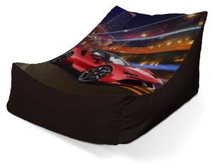 Sablio Sedací vak Lounge Ferrari na ulici - 80 x 95 x 50 cm