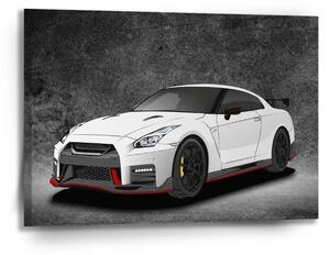 Sablio Obraz Nissan GTR 35 Sivý - 90x60 cm