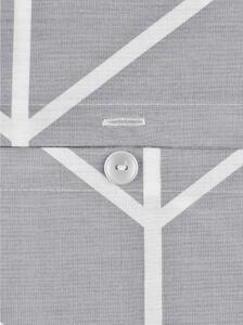 Sivé bavlnené obliečky na jednolôžko by46 Mirja, 135 x 200 cm