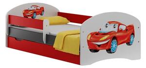 Detská posteľ so zásuvkou Supercar 140x70 cm