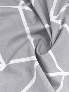 Sivé bavlnené obliečky na jednolôžko by46 Mirja, 135 x 200 cm