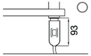 Cordivari Laura electric - Radiátor elektrický 600x530 mm s ručným zapnutím / vypnutím, leštená nerez 3581570400002
