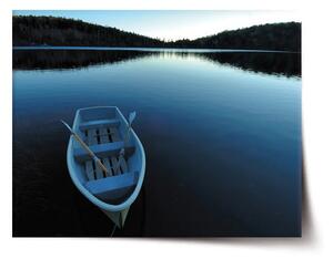 Sablio Plagát Loďka na jazere - 60x40 cm