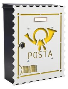 MIA box Stamp Y - poštová schránka s výmenným krytom a menovkou, známka
