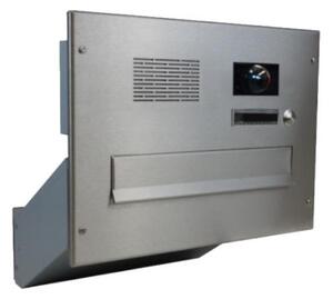 DOLS D-041-ABB - nerezová poštová schránka na zamurovanie, s videohovorovým modulom ABB, menovkou a zvonkovým tlačidlom