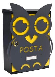 MIA box Owl Y - poštová schránka s výmenným krytom a menovkou, sova