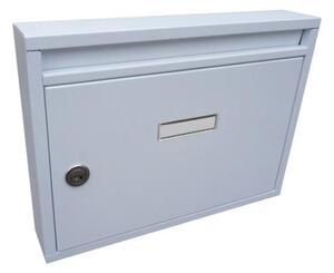 Poštová schránka DLS-E-01-B-P_B, vhod formát A4, interierové schránky, biela RAL 9016
