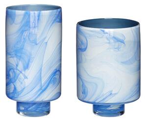 Hübsch - Cloud Vases 2 pcs. Blue/White Hübsch - Lampemesteren