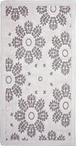 Sivo-béžový bavlnený koberec Vitaus Papatya, 80 × 200 cm