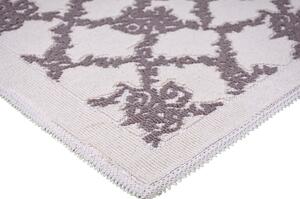 Sivo-béžový bavlnený koberec Vitaus Sarmasik, 100 × 150 cm