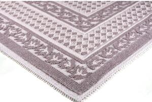 Sivo-béžový bavlnený koberec Vitaus Olivia, 80 × 150 cm