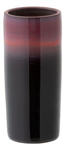 Keramická čierno-červená váza Transition - Ø 15 * 35 cm