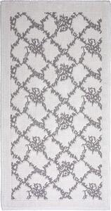 Sivobéžový bavlnený koberec Vitaus Sarmasik, 100 × 150 cm