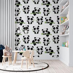 Sablio Tapeta Pandy s vetvičkou - 125x75 cm