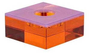Hübsch - Flux Tealight Holder Pink/Orange - Lampemesteren