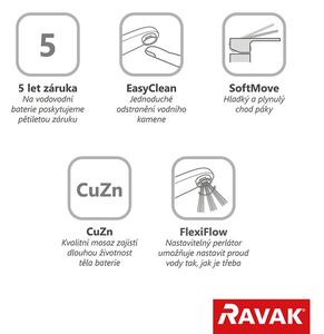 Ravak - Umývadlová podomietková batéria Puri - chróm