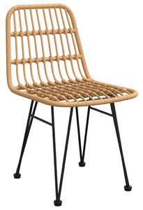 Záhradné stoličky 2 ks 48x62x84 cm PE Rattan