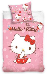 TipTrade Obliečky do postieľky 100x135 + 40x60 cm - Hello Kitty Malá mlsalka